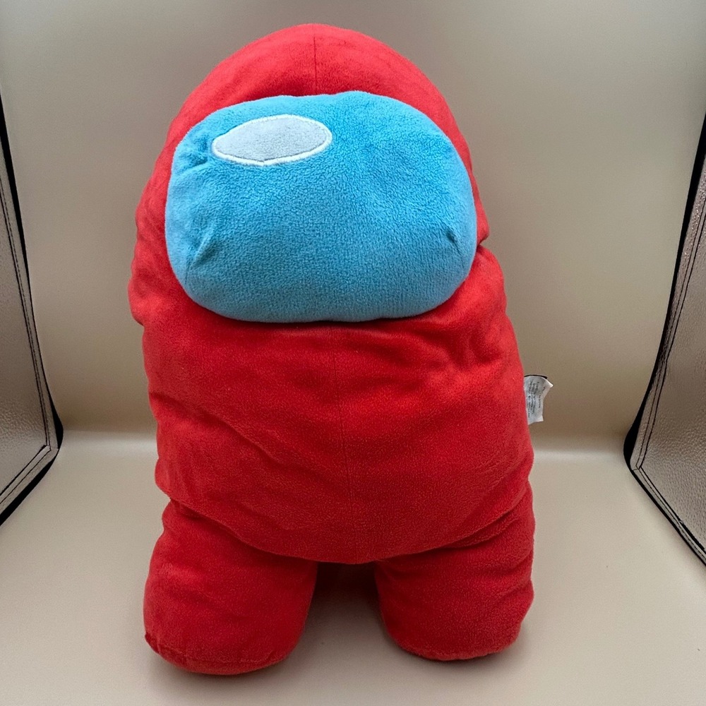 Among Us Red Crewmate Plush Pillow Jay Franco & Sons Large 14 Inch Game Toy